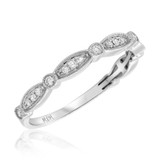 Photo of Sisu 1 ct tw. Lab Grown Diamond Heart Cluster Bridal Set 10K White Gold [BT5863WL]