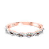 Photo of Amell 3/4 ct tw. Lab Grown Diamond Round Solitaire Bridal Set 14K Rose Gold [BT5864RL]