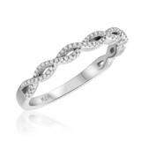 Photo of Amell 3/4 ct tw. Lab Grown Diamond Round Solitaire Bridal Set 14K White Gold [BT5864WL]