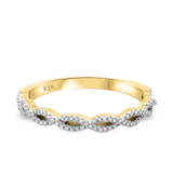 Photo of Amell 3/4 ct tw. Lab Grown Diamond Round Solitaire Bridal Set 14K Yellow Gold [BT5864YL]