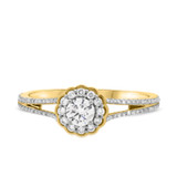 Photo of Zuberi 3/4 ct tw. Lab Grown Diamond Round Solitaire Bridal Set 14K Yellow Gold [BT5865YE-C000]