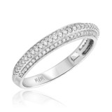 Photo of Malin 1 3/8 ct tw. Lab Grown Diamond Round Solitaire Bridal Set 14K White Gold [BT5866WL]