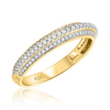 Photo of Malin 1 3/8 ct tw. Lab Grown Diamond Round Solitaire Bridal Set 10K Yellow Gold [BT5866YL]