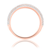 Photo of Malin 1 3/8 ct tw. Lab Grown Diamond Round Solitaire Bridal Set 10K Rose Gold [BT5866RL]
