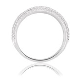 Photo of Malin 1 3/8 Carat T.W. Diamond Round Solitaire Bridal Set 14K White Gold [BT480WL]