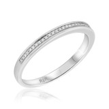 Photo of Asoka 1/10 ct tw. Diamond Ladies Band 10K White Gold [BT486WL]