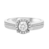 Photo of Asoka 3/4 ct tw. Lab Grown Diamond Round Solitaire Bridal Set 10K White Gold [BR5867W-C000]