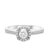Photo of Asoka 3/4 ct tw. Lab Grown Diamond Round Solitaire Bridal Set 10K White Gold [BT5867WE-C000]