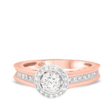 Photo of Forest 3/4 ct tw. Lab Grown Diamond Round Solitaire Engagement Ring 14K Rose Gold [BT5868RE-C000]