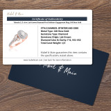 Takeshi 1/2 ct tw. Lab Grown Diamond Oval Solitaire Engagement Ring 14K Rose Gold