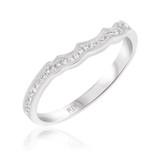 Photo of Takeshi 1/6 ct tw. Diamond Ladies Band 10K White Gold [BT495WL]