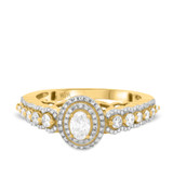 Photo of Onan 7/8 ct tw. Lab Grown Diamond Oval Solitaire Engagement Ring 14K Yellow Gold [BT5871YE-C000]