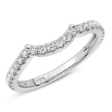 Photo of Zelda 1/2 ct tw. Diamond Ladies Band 14K White Gold [BT5006WL]