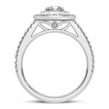 Photo of Gitta 2 1/4 ct tw. Lab Grown Diamond Round Solitaire Bridal Set 14K White Gold [BT5882WE-L090]