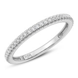 Photo of Kemina 1 1/10 CT. T.W. Diamond Pear Solitaire Bridal Set 14K White Gold [BT5014WL]
