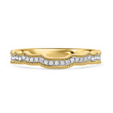 Photo of Zenevieva 1/3 ct tw. Diamond Ladies Band 14K Yellow Gold [BT5023YL]
