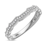 Photo of Zenevieva 1/3 ct tw. Diamond Ladies Band 14K White Gold [BT5023WL]