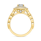 Photo of Zenevieva 1 3/4 ct tw. Diamond Princess Solitaire Engagement Ring 14K Yellow Gold [BT5023YE-H090]