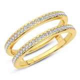 Photo of Nalda 2 CT. T.W. Diamond Emerald Solitaire Bridal Set 14K Yellow Gold [BT5024YL]