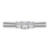 Photo of Annemarie 1 ct tw. Diamond Princess Solitaire Engagement Ring 14K White Gold [BT5027WE-H030]