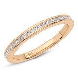 Photo of Jacinta 1/3 ct tw. Diamond Ladies Band 14K Rose Gold [BT5028RL]