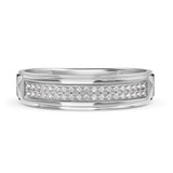 Photo of Gracie 1/5 ct tw. Diamond Same Sex Ladies Band Set 14K White Gold [BT414WL]