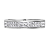Photo of Zaila 1/2 ct tw. Lab Grown Diamonds Mens Band 10K White Solid Gold [BT5889WM]