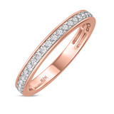Photo of Marzell 3/4 ct tw. Lab Grown Diamonds Mens Band 10K Rose Gold [BT2096RM]