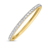 Photo of Marzell 3/4 ct tw. Lab Grown Diamond Same Sex Ladies Band Set 10K Yellow Gold [BT2096YL]