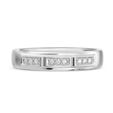 Photo of Alwin 1/4 ct tw. Lab Grown Diamond Wedding Band Set 10K White Gold [BT2100WM]