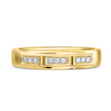 Photo of Alwin 1/4 ct tw. Lab Grown Diamond Wedding Band Set 14K Yellow Gold [BT2100YM]