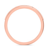 Photo of Delphine 1/3 Carat T.W. Emerald and Diamond Matching Wedding Band Set 14K Rose Gold [BT2150RL]