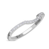 Photo of Bellerose 1/4 Carat T.W. Emerald and Diamond Matching Wedding Band Set 14K White Gold [BT2134WL]