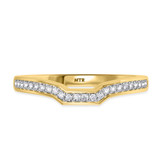 Photo of Bryony 1 3/8 Carat T.W. Emerald and Diamond Matching Bridal Ring Set 14K Yellow Gold [BT2137YL]