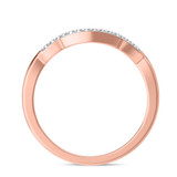 Photo of Kalina 1/5 CT. T.W. Emerald and Diamond Matching Wedding Band Set 10K Rose Gold [BT2136RL]