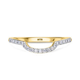 Photo of Evanthe 2 Carat T.W. Emerald and Diamond Trio Matching Wedding Ring Set 14K Yellow Gold [BT2142YL]
