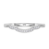 Photo of Kalina 1/5 CT. T.W. Emerald and Diamond Matching Wedding Band Set 14K White Gold [BT2136WL]