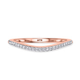 Photo of Erica 2 1/10 Carat T.W. Emerald and Diamond Trio Matching Wedding Ring Set 14K Rose Gold [BT2140RL]