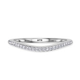 Photo of Erica 2 1/10 Carat T.W. Emerald and Diamond Trio Matching Wedding Ring Set 14K White Gold [BT2140WL]