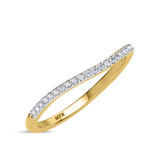 Photo of Erica 2 1/10 CT. T.W. Emerald and Diamond Trio Matching Wedding Ring Set 14K Yellow Gold [BT2140YL]