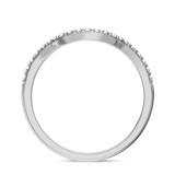 Photo of Evanthe 1/3 Carat T.W. Emerald and Diamond Matching Wedding Band Set 14K White Gold [BT2142WL]