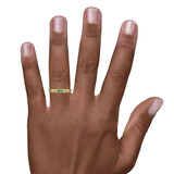 Photo of Garland 1/3 CT. T.W. Emerald and Diamond Matching Wedding Band Set 10K Yellow Gold [BT2144YL] [HT-3]