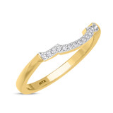 Photo of Kalina 1 1/2 CT. T.W. Emerald and Diamond Trio Matching Wedding Ring Set 14K Yellow Gold [BT2136YL]