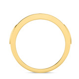 Photo of Irit 1/8 CT. T.W. Emerald and Diamond Matching Wedding Band Set 10K Yellow Gold [BT2148YM]