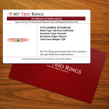 Neeja 1/20 Carat T.W. Emerald and Diamond Ladies Wedding Band 14K Rose Gold