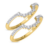 Photo of Kana 1/2 ct tw. Diamond Same Sex Ladies Band Set 14K Yellow Gold [WL2138Y]
