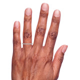 Photo of Lita 1/3 Carat T.W. Emerald and Diamond Matching Wedding Band Set 10K Rose Gold [BT2153RL] [HT-3]