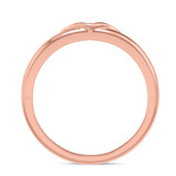 Photo of Neeja 1/6 Carat T.W. Emerald and Diamond Matching Wedding Band Set 10K Rose Gold [BT2158RL]