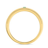Photo of Kantuta 1 1/2 CT. T.W. Emerald and Diamond Trio Matching Wedding Ring Set 10K Yellow Gold [BT2157YM]