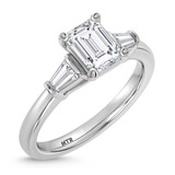 Photo of Canna 1 1/7 ct tw. Lab Grown Diamond Emerald Solitaire Engagement Ring 10K White Gold [BT2131WE-N095]